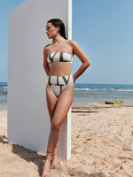 טופ בגד ים סטרפלס SIGNATURE