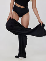 מכנסיים רחבים ריב שחור