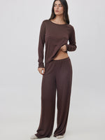 מכנסיים ישרים פויינטל חום