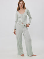 מכנסיים ישרים פויינטל ירוק בהיר