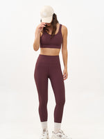 טייץ ארוך ריב חום/חציל