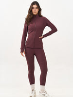 ג'קט ספורט ריב חום/חציל