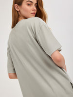 חולצת בייסיק קצרה מנטה ריב