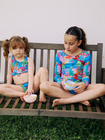 בגד ים לילדות סט ביקיני טרופי