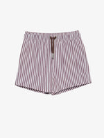 מכנסי בגד ים לילדים פסים חום