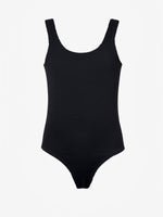 בגד ים לילדות שלם טקסטורה שחור