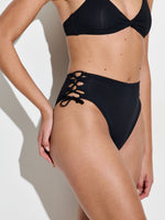 תחתון ביקיני גבוה שחור