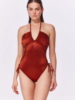 בגד ים שלם חום MADEMOISELLE