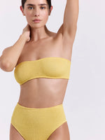 טופ ביקיני סטרפלס ONE SIZE צהוב