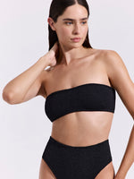 טופ ביקיני סטרפלס ONE SIZE שחור