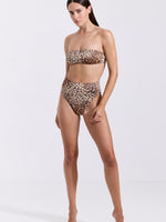 טופ ביקיני סטרפלס לורקס מנומר