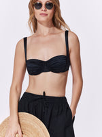 טופ ביקיני שחור MADEMOISELLE