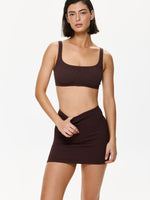 חצאית קצרה ONE SIZE חום