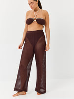 טופ ביקיני קשירה חום