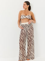 מכנס בד רשת מנומר