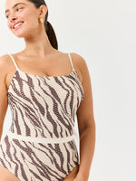 בגד ים שלם מנומר