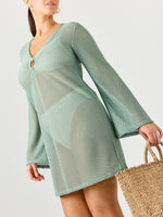 טוניקה בד רשת מנטה