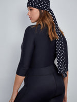 כיסוי ראש עם רצועות קשירה נקודות